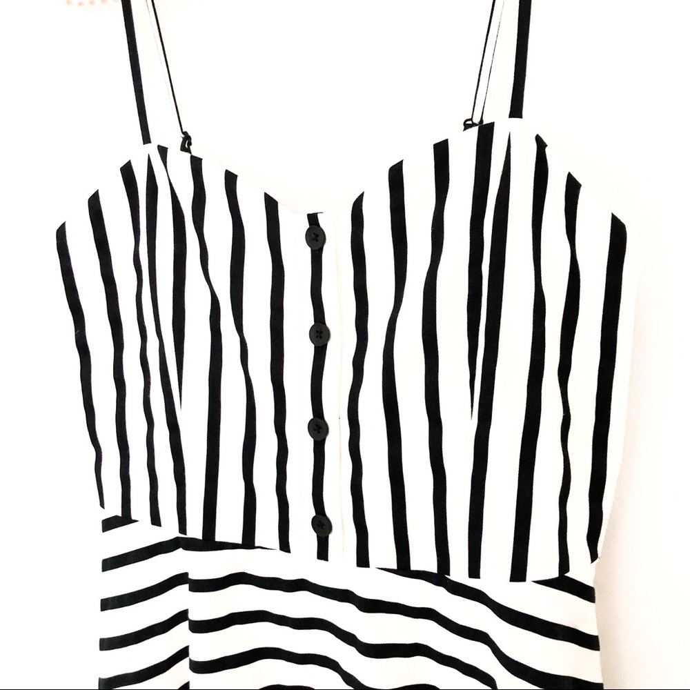 Alice+Olivia Nella Striped Button Front Dress NWT - Picture 6 of 8